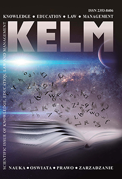 KELM (KNOWLEDGE, EDUCATION, LAW, MANAGEMENT) № 5 (65), 2024