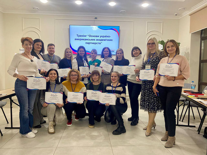 TRAINING ‘FUNDAMENTALS OF UKRAINIAN-AMERICAN ACADEMIC PARTNERSHIPS’ BY EDUCATIONUSA